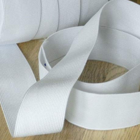 Flat Elastic (White, 30mm (1.25") x 4mtrs)