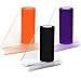 3 Rolls Halloween Tulle Rolls Orange Black Purple Tulle Fabric Spool Ribbons for Gift Ribbon DIY Crafting Sewing, 6 Inches by 75 Feet