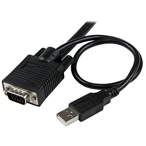 StarTech.com 2 Port USB VGA Cable KVM Switch USB Powered with Remote Switch Dual Port VGA KVM Switch
