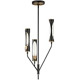 Maxim Lighting 16173CLBKAB Regent - 18W 3 LED Pendant-26 Inches Tall and 14 Inches Wide, Finish Color: Black/Antique Brass