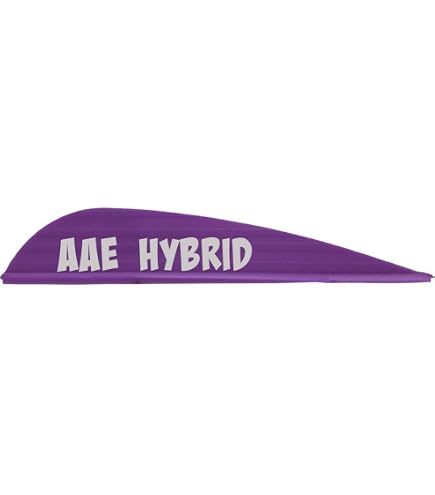 100 Ailettes De Flèches AAE Hybrid 26 - Vert Vif - Pour Chasse à L'arc - Aluminium Et Plastique