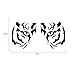 Sundlight Tiger Mask Wall Art Sticker for Kids Bedroom