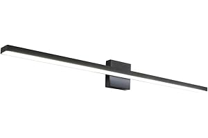 Ralbay 40inch Modern LED Black Vanity Light 36W Frosted Aluminum for Bathroom Vanity Lighting Fixtures Cool White 6000K