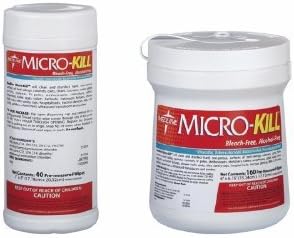 Micro-Kill Disinfectant Wipes ( WIPE, GERMICIDAL, MICRO-KILL, 7X8",40CT ) 12 Can / Case