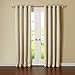Best Home Fashion Thermal Insulated Blackout Curtains - Antique Bronze Grommet Top - Beige - 52