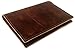 Thick Top Grain American Cowhide Leather Cover by DIY Indispensables for Included US Military Log Record Book 5-1/4 x 8 Inch NSN 7530-00-222-3521 Refillable Made in USA (Saddle Rustic)