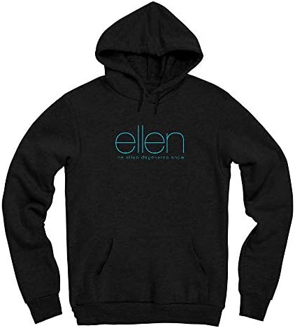HAIKOUCOME Women's Hoodie The Ellen Degeneres Show Black Hooded Sweatshirt