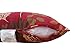 BOSSIMA Indoor and Outdoor Cushion, Comfortable Deep Seat Design, Premium 24 inch Replacement Cushion, includes Seat and Backrest, Red/Brown Floral