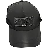 Robin Ruth Quality Ball Cap Hat Alaska Charcoal Grey Nylon Like Mesh Snap Back Stay Salty Modern Design, Gray