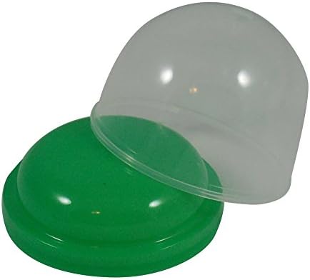 2 INCH Empty Acorn Capsules - CHOOSE A COLOR - 30 Count (Green)