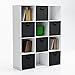 Closet Organizer - Fabric Storage Basket Cubes Bins - 6 Black Cubeicals Containers Drawers