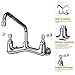 Wall Mount Faucet Heavy Duty Commercial Faucet 8 Inch Center with 8