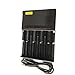 Veeki Universal Battery Charger With Four Independent Slots And Automatically Stop Charging Fit For 26650 22650 18650 17670 18490 17500 18350 16340 10440 Etc.
