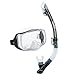 TUSA Sport Adult Imprex 3D Purge Mask and Dry Snorkel Combo, Smoke