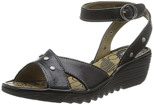 Fly london women s oney wedge pump, black, 38 eu/7.5-8 …