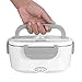 UUTO Electric Lunch Box, Portable Food Warmer for Car/Truck/Home with 304 Food Grade Stainless Steel Material-110V and 12V, 40W