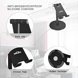 SKEJER Cell Phone Stand for Desk Adjustable Height
