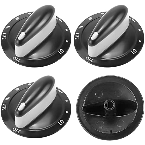 Photo 1 of AMI PARTS 4 Pack 74011287 Gas Range Burner Knob Black Compatible with Maytag Gas Stove knobs AP4100044, PS2088607, 74011287(4 Pack)