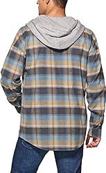 CQR Men's 100% Cotton Plaid Flannel Shirt, Long