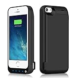 iPhone 5/5S/5C/SE Battery Case iPosible 4500mAh External Rechargeable Charger Case for iPhone 5/5S/5C/SE Charging Case Power Bank Battery Pack [24 Month Warranty]