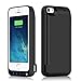 iPhone 5/5S/5C/SE Battery Case iPosible 4500mAh External Rechargeable Charger Case for iPhone 5/5S/5C/SE Charging Case Power Bank Battery Pack [24 Month Warranty]