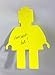 Lifetime Inc Coolest Mini Figure Shape Cutout Self-Stick Notepads - Bricks or Building Blocks Theme