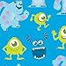 Bumkins Disney Baby Waterproof Sleeved Bib, Monsters Inc. Blue (6-24 Months)