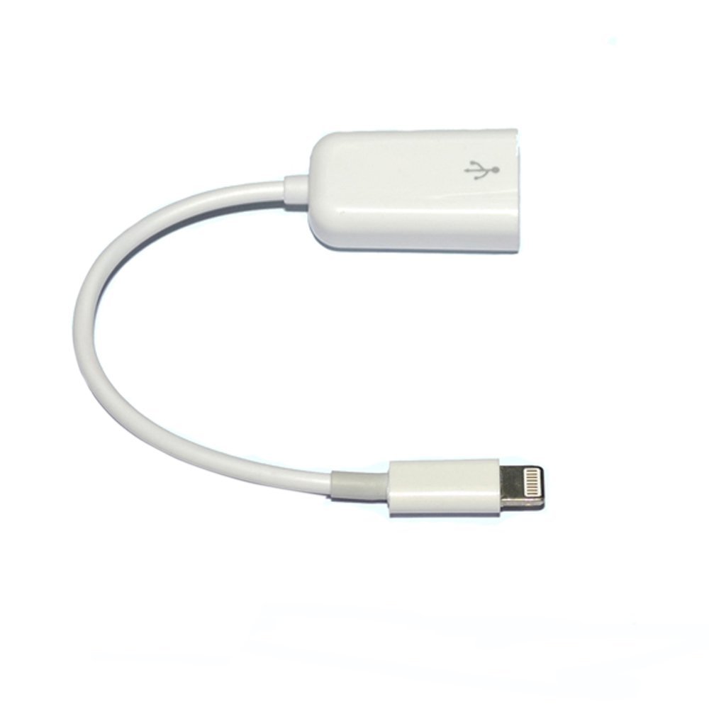 Crelander Lightning 8pin to USB Female OTG Adapter Cable Connect for