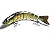 Bass Fishing Lure Swimbait Hard Lures- Rattling Trap Lure with Multi Segments and 2 Trebles Hooks 1/2-Ounce 4.4-Inch and 5/8-Ounce 5-Inch 8 Segmen (Multicolor-2pcs)