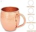 Moscow Mule Copper Mugs – Set of 2 16 oz with Shot Glass and Straws – 100% Pure Copper without Extra Metals – Perfect Quality – A Perfect Gift for any Occasion – Hammered Mug – by ZAFMANN