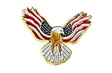Eagle with USA Flags On Its Wings Patriotic Lapel Hat Pin PPM808