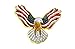 Eagle with USA Flags On Its Wings Patriotic Lapel Hat Pin PPM808