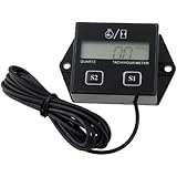 KEDSUM Hour meter Tachometer 2 & 4 Stroke Small Engine Spark For Boat Outboard Mercury