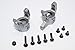 GPM For Vaterra K5 Blazer Ascender Upgrade Parts Aluminum C-Hub - 1Pr Set Gray Silver
