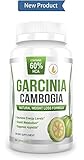 100% Pure Garcinia CAMBOGIA Premium Extract, Extra Strength, All Natural Appetite Suppressant and Weight Loss Management Supplement. 60% HCA Extract. Easy to Swallow Pills. 60 Capsules. Made in USA