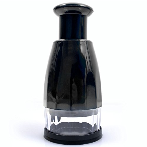 Handheld Food Chopper (PREMIUM GRADE STAINLESS STEEL) - Incredibly Sharp Cutter Blades - Incredible Mincer, Dicer, Slicer of Onions, Vegetables, Garlic, Herbs, Veggies, Salad, Fruits, Nuts, More!