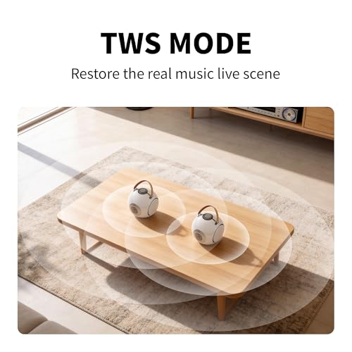 UB+ dB1 doubleBASS Bluetooth Speaker, Hi-Fi, Deep Bass, Waterproof, Portable, Wireless, 40W, 20H Playtime, Long Battery, IPX5, Bluetooth 5.3, EQ, TWS, Type-C, AUX, Support for stands(Glossy White)