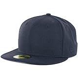 New Era Plain Tonal 59Fifty Fitted Hat (Dark Navy Blue) Men's Blank Cap