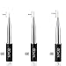 Nail Art Brush Set Acrylic UV Gel Painting Brush Nail Art Liner Brushes Crystal Handle Manicure Salon Tools (3Pcs)