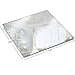 Light In The Dark Square Mirror Candle Plate Set - Box of 12 Mirror Trays - 10 inch x 10 inch with Beveled Edge - Perfect for Table Wedding Centerpieces, Party Decor, Crafts