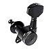 Domybest 6pcs Right Inline Guitar String Locking Tuners Tuning Pegs Machine Heads Black