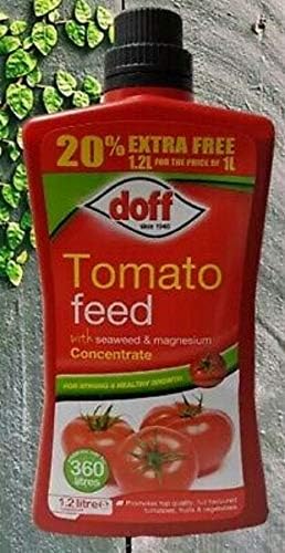 Doff TOMATO FEED 1.2L CONCENTRATE MAKES 360L 20% FREE, clear
