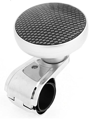 Virtuous Car Steering Wheel Suicide Spinner Knob Auxiliary Booster for All Car Vehicle,Black,3.6 x 3.2 inches (Black)