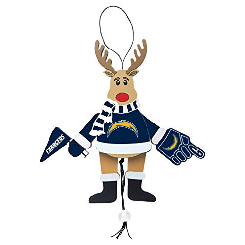 NFL San Diego Chargers Wooden Cheer Ornament