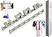 Mop and Broom Holder Wall Mount with 2 Aluminum Racks + 4 Grippers + 12 Utility Hooks for Laundry Room, Kitchen & Storage Organizer. Tools Hanger, Cleaning Gears Hook Rack & Garden Tool Organization.