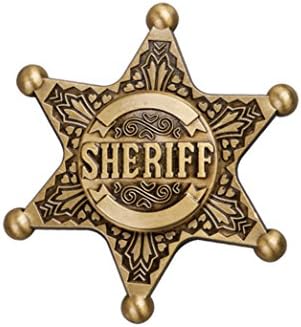 Wisdom tree Sheriff Fidget Hand Finger Spinner Spin Widget Focus Toy EDC Pocket Relieve Stress Anxiety Boredom Desktoy Triangle Plastic Gift for ADHD Children Adults