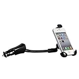 Universal Mount Car Charger Holder for Smartphones Like Samsung Galaxy S7 Edge, S7, S6, S5, S4, S3, Note 5, Note 4, Note 3, Note 2 & Apple iPhones: 6S Plus/6S, 5C, 5S, 5, 4S, 4, Sony, LG 3 4, Nexus