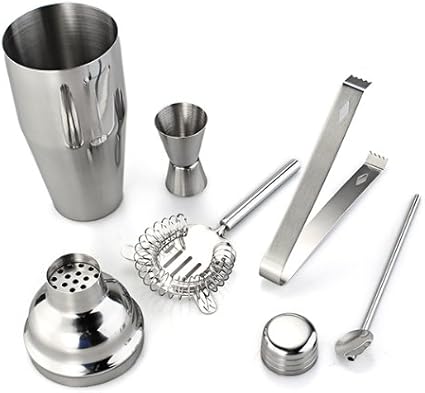 Cocktail Set Bar Shaker Barset Mixed Barshaker Cocktailset Edelstahl 750 Ml 5 Tl Amazon De Kuche Haushalt