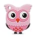 Baby Teether Toys - Kirecoo Cute Owl Design BPA Free Silicone Bendable & Freezer Friendly Safe Teether for Baby, Infants, Toddlers (Pink Owl)