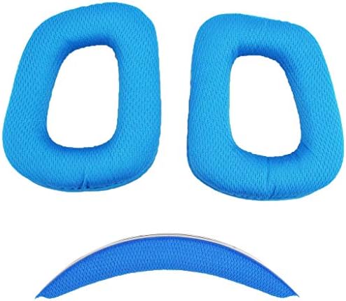 Gazechimp イヤーパッド Logitech G430 G930用 青 ヘッドバンドパッド ショッピング 交換 イヤークッション